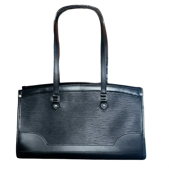 LOUIS VUITTON Madeleine PM Epi Leather Black Shoulder Bag Handbag Purse
